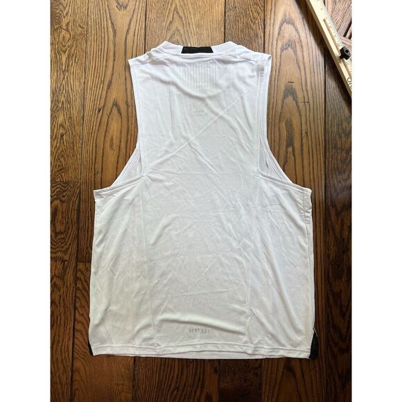 Adidas Men's White Heat.RDY Training Tank Top | Sleeveless Workout Shirt NWT XL - Picture 6 of 7